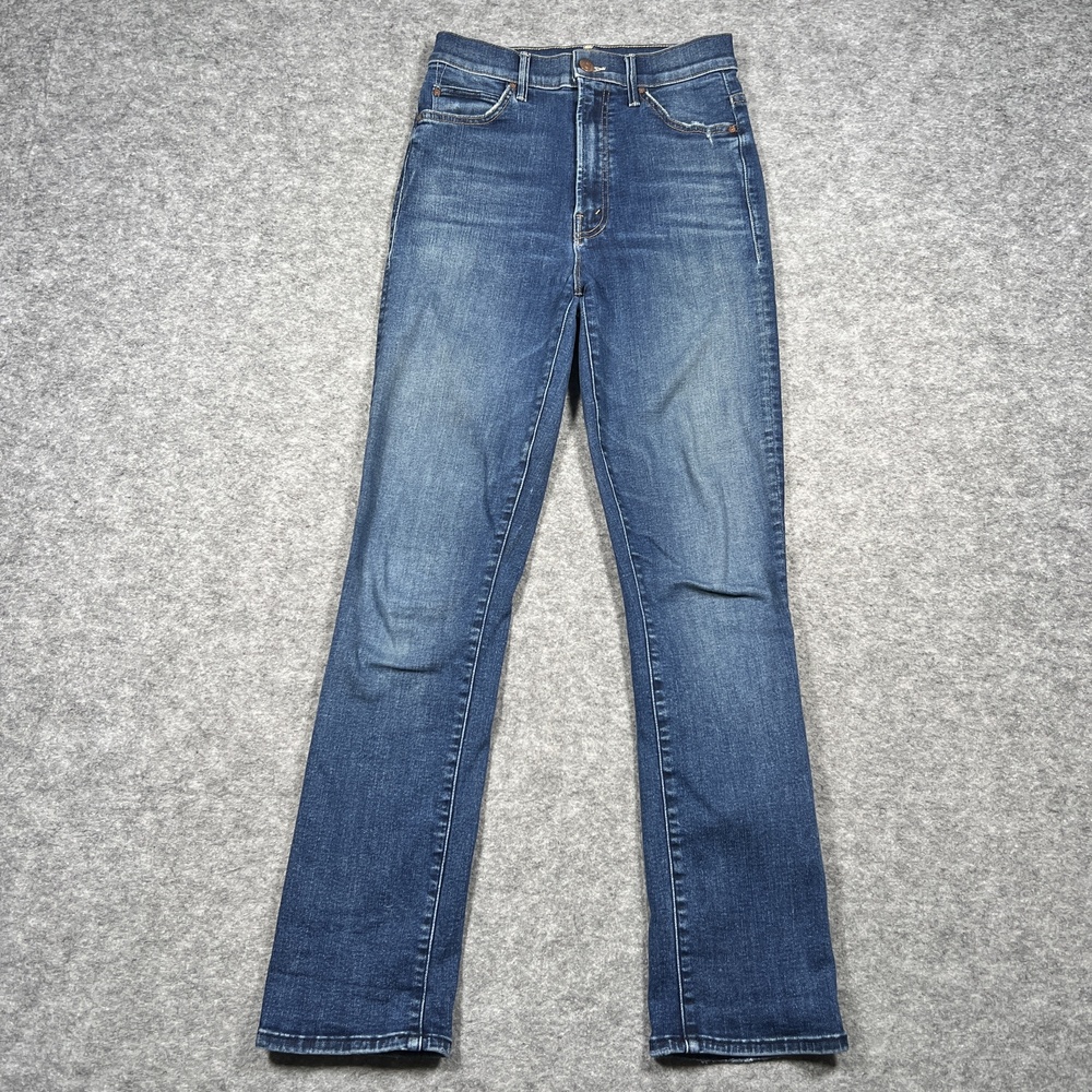 Mother Jeans Womens 26 Blue High Rise Rascal Ankle Slim Stretch Denim FLAWED